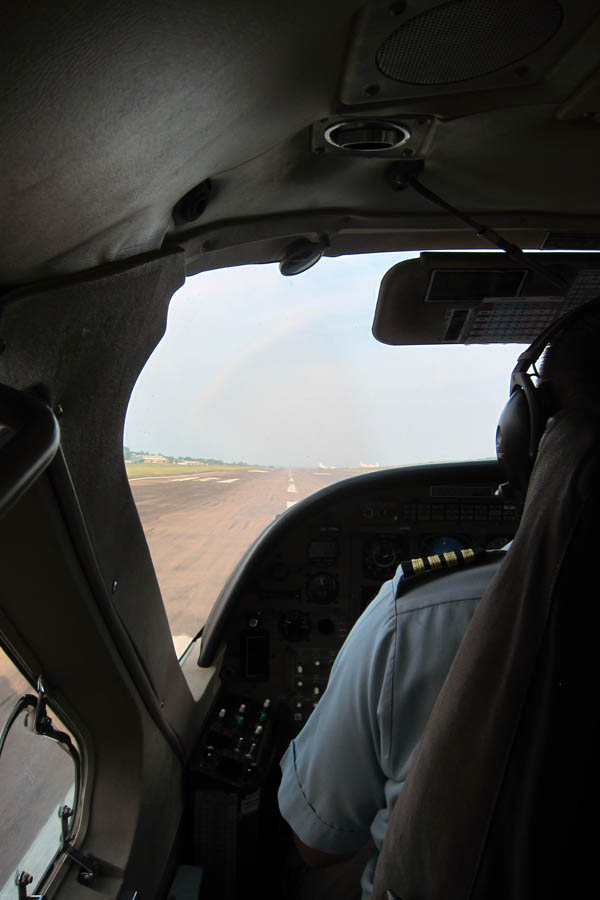 Landing at Entebbe International Airport, Uganda